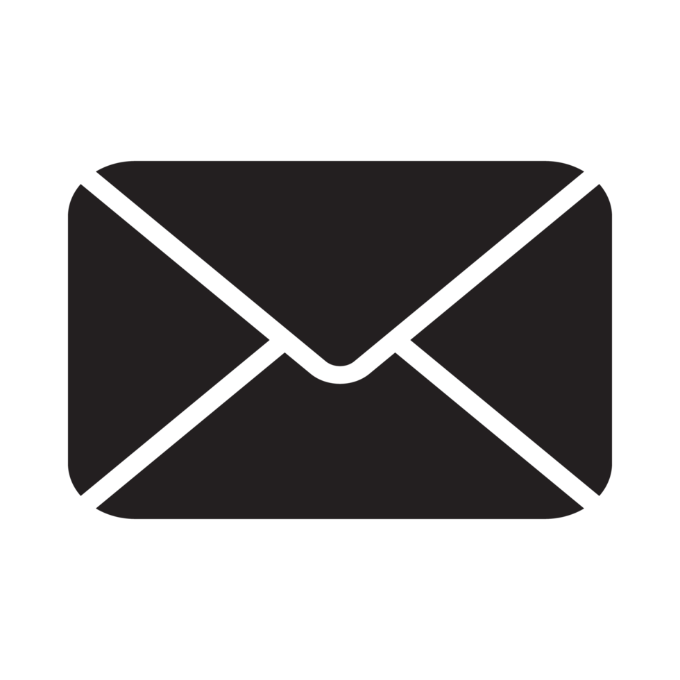 ikona mail a pošta černá