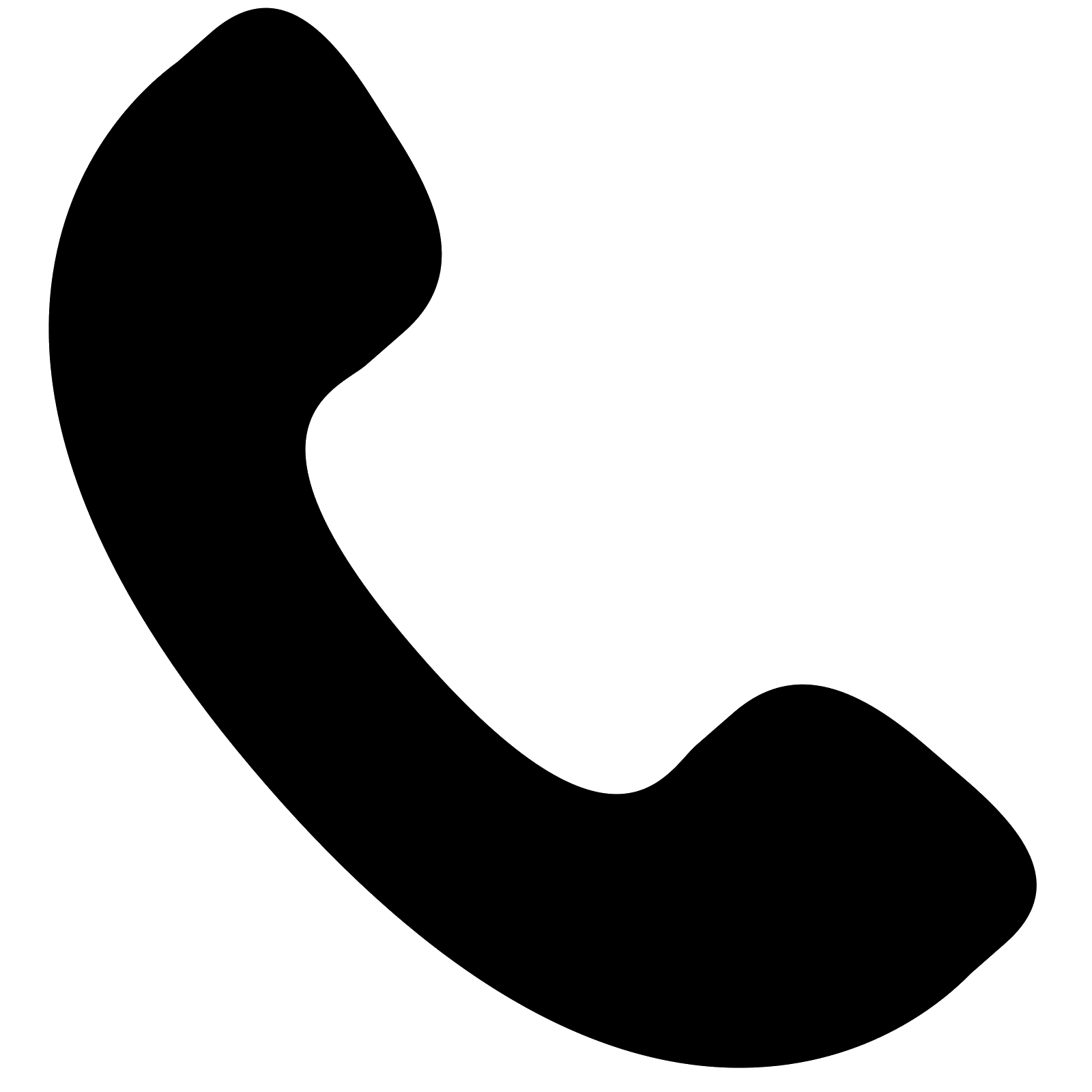 ikona telefonu černá